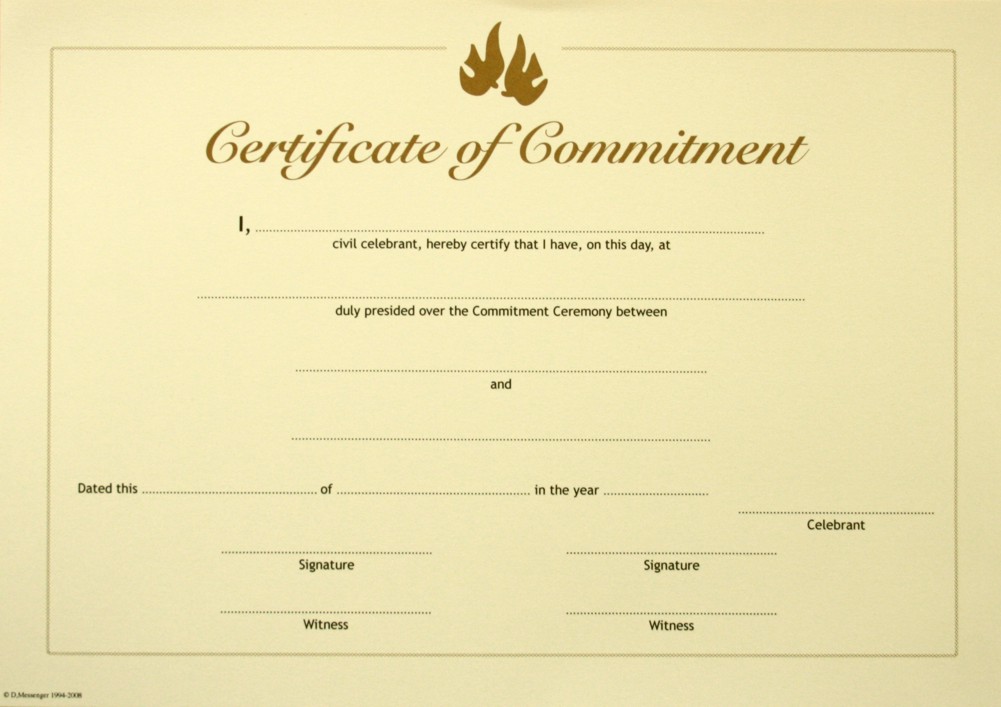 commitment-certificate