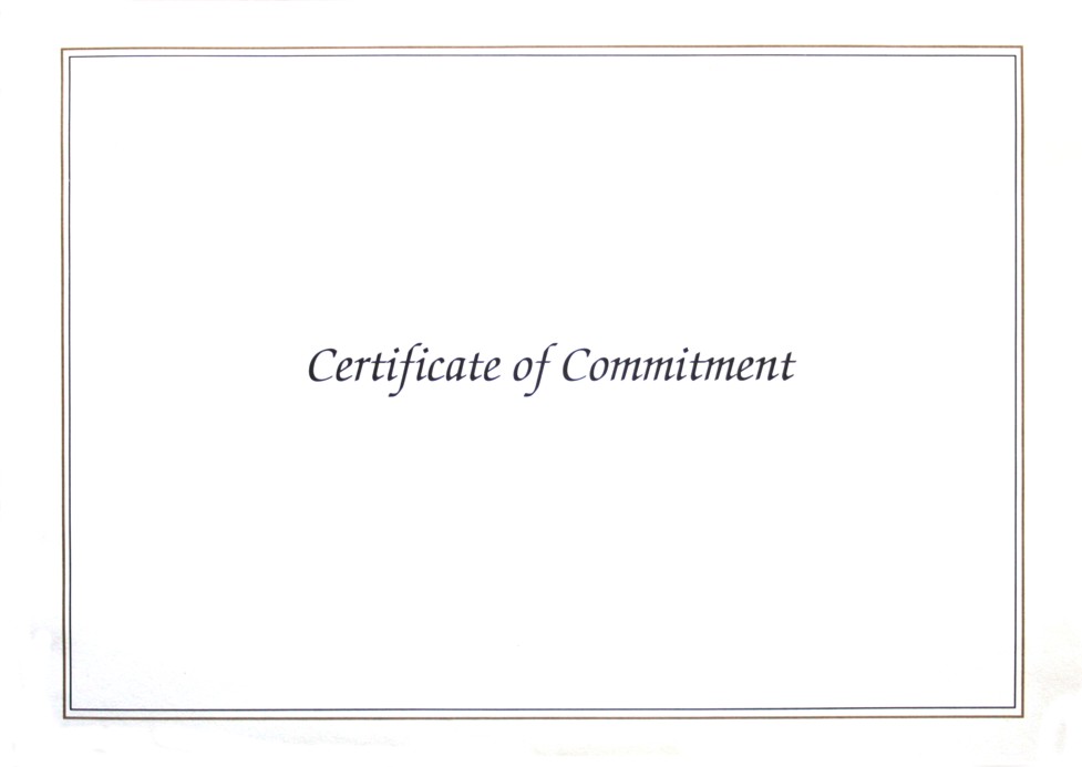 Final Cert commt env